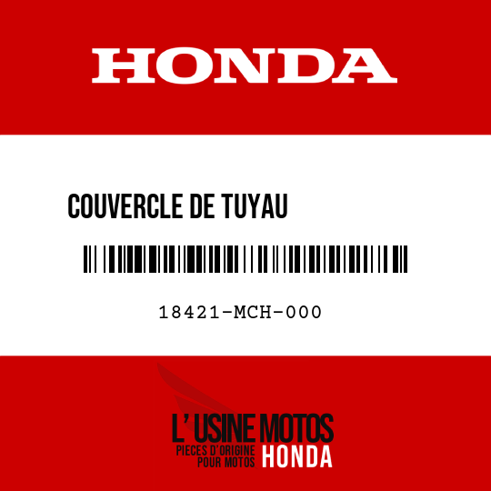image de 18421-MCH-000 COUVERCLE DE TUYAU            D'ECHAPPEMENT AV