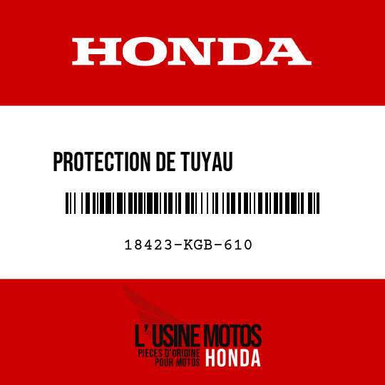 image de 18423-KGB-610 PROTECTION DE TUYAU           D'ECHAPPEMENT AV