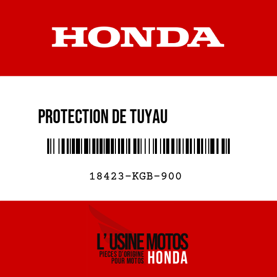 image de 18423-KGB-900 PROTECTION DE TUYAU           D'ECHAPPEMENT AV