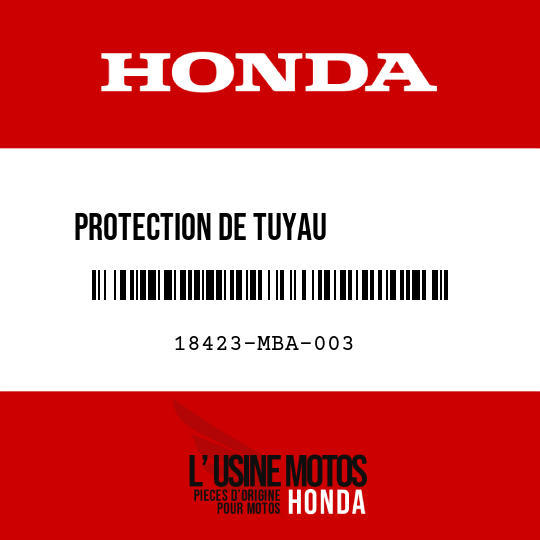 image de 18423-MBA-003 PROTECTION DE TUYAU           D'ECHAPPEMENT AV