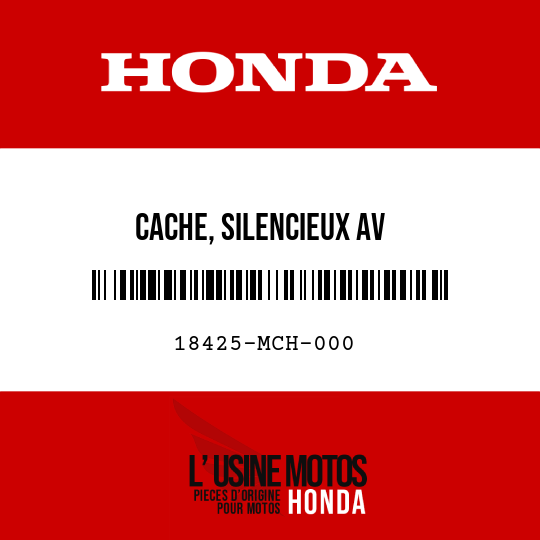 image de 18425-MCH-000 CACHE, SILENCIEUX AV