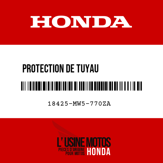 image de 18425-MW5-770ZA PROTECTION DE TUYAU           D'CHAPPEMENT G. TYPE9 (YR127M)