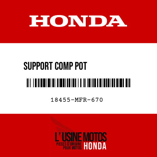 image de 18455-MFR-670 SUPPORT COMP POT             D'ECHAPPEMENT