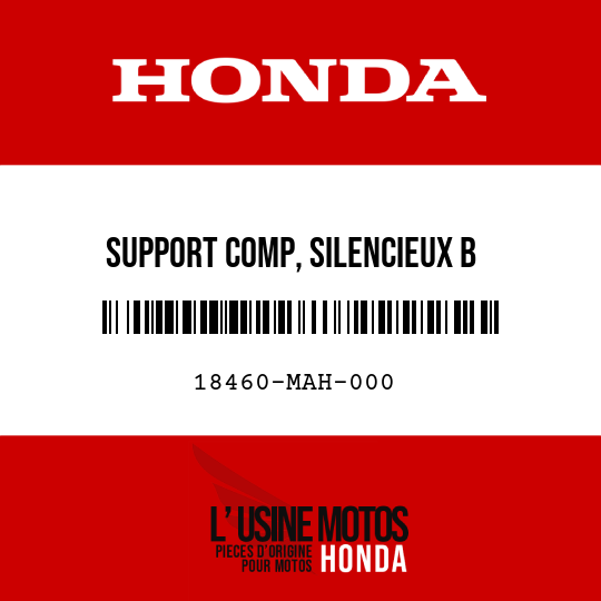 image de 18460-MAH-000 SUPPORT COMP, SILENCIEUX B