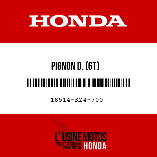 image de 18514-KZ4-700 PIGNON D. (6T)
