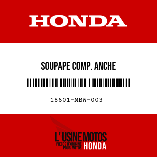 image de 18601-MBW-003 SOUPAPE COMP. ANCHE