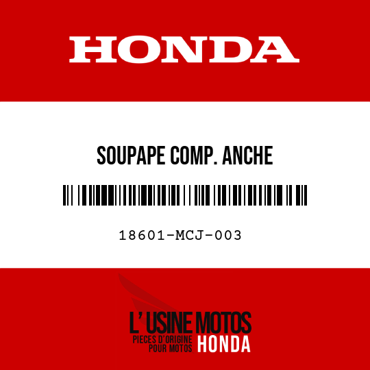 image de 18601-MCJ-003 SOUPAPE COMP. ANCHE