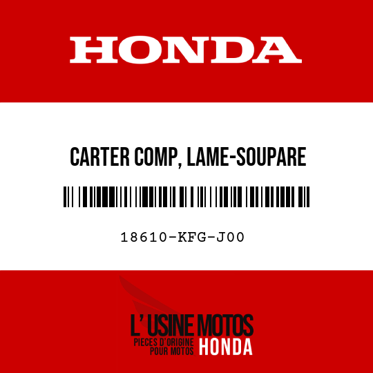 image de 18610-KFG-J00 CARTER COMP, LAME-SOUPARE