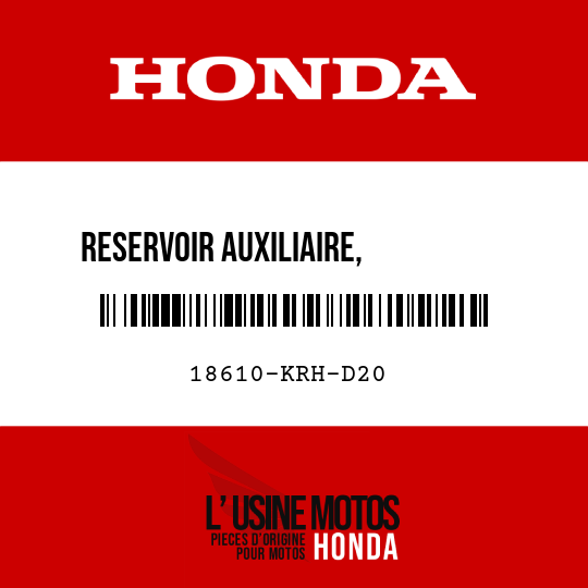 image de 18610-KRH-D20 RESERVOIR AUXILIAIRE,         RESONATEUR