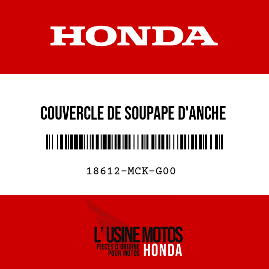 image de 18612-MCK-G00 COUVERCLE DE SOUPAPE D'ANCHE