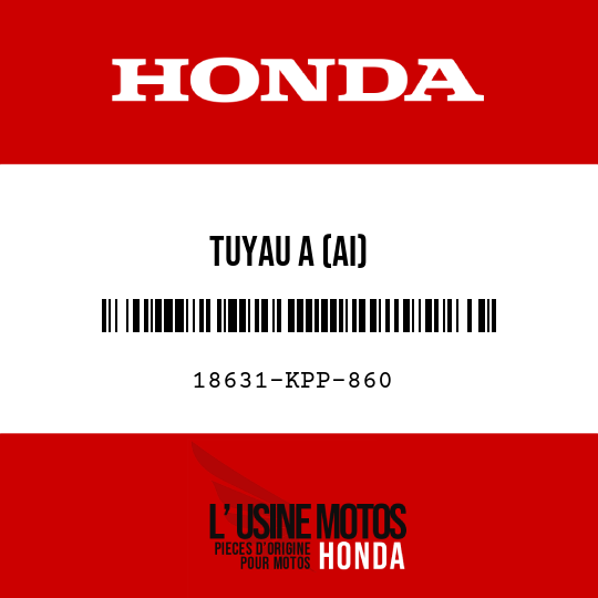 image de 18631-KPP-860 TUYAU A (AI)