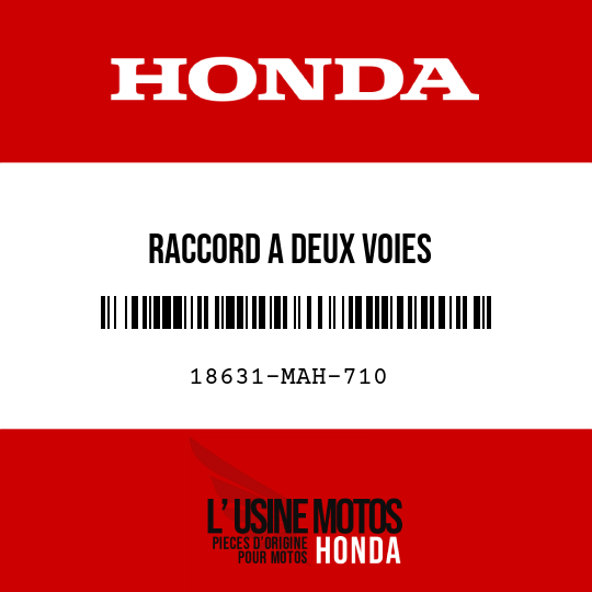 image de 18631-MAH-710 RACCORD A DEUX VOIES