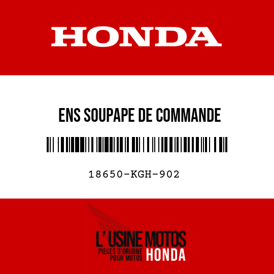 image de 18650-KGH-902 ENS SOUPAPE DE COMMANDE D'IN-JECTION D'AIR