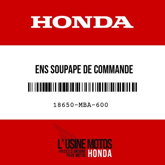 image de 18650-MBA-600 ENS SOUPAPE DE COMMANDE D'IN-JECTION D'AIR