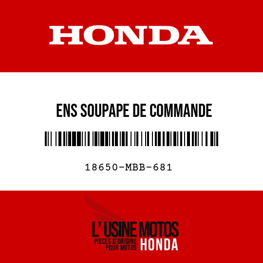 image de 18650-MBB-681 ENS SOUPAPE DE COMMANDE D'IN-JECTION D'AIR