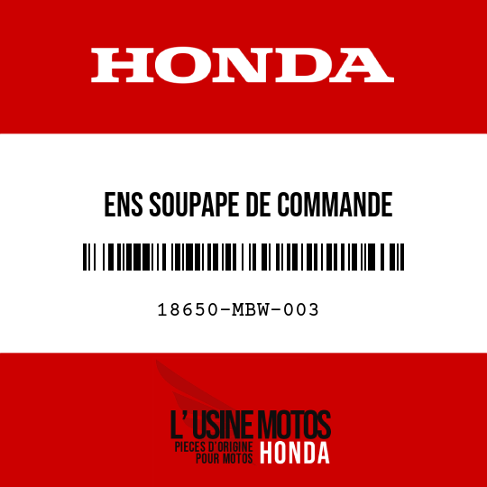 image de 18650-MBW-003 ENS SOUPAPE DE COMMANDE D'IN-JECTION D'AIR