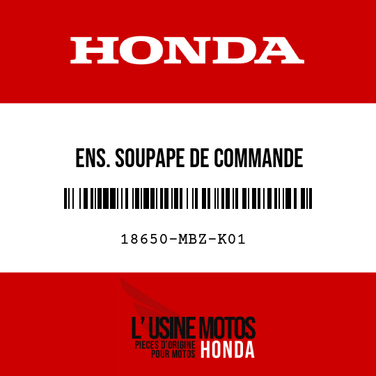 image de 18650-MBZ-K01 ENS. SOUPAPE DE COMMANDE D'IN-JECTION D'AIR