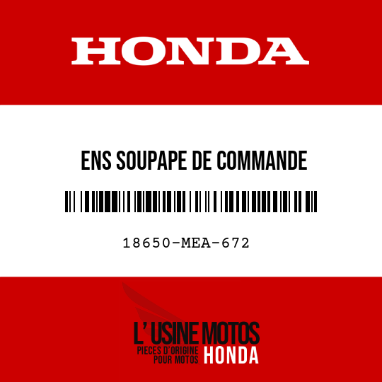 image de 18650-MEA-672 ENS SOUPAPE DE COMMANDE D'IN-JECTION D'AIR