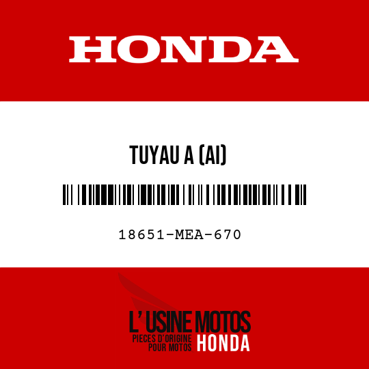 image de 18651-MEA-670 TUYAU A (AI)