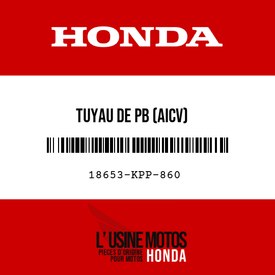 image de 18653-KPP-860 TUYAU DE PB (AICV)