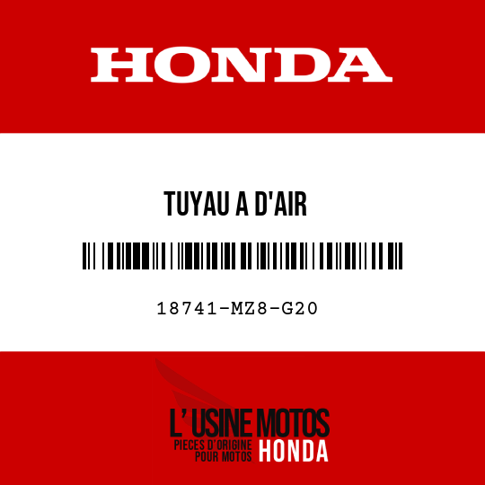 image de 18741-MZ8-G20 TUYAU A D'AIR