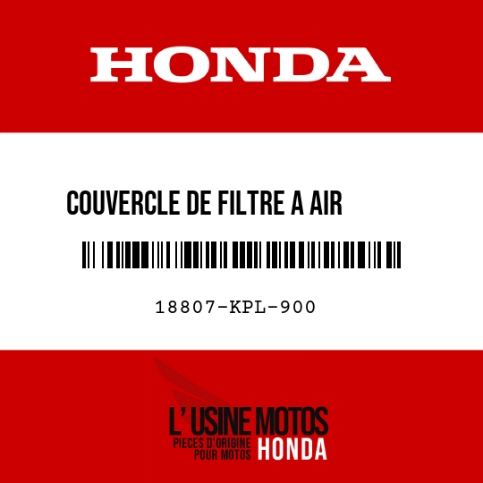 image de 18807-KPL-900 COUVERCLE DE FILTRE A AIR SECONDAIRE
