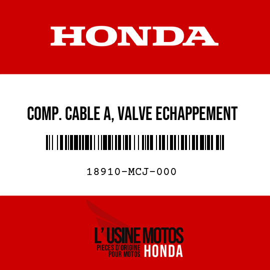 image de 18910-MCJ-000 COMP. CABLE A, VALVE ECHAPPEMENT