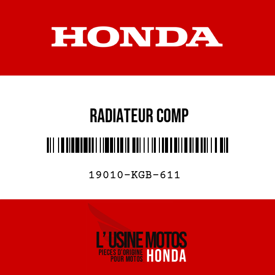 image de 19010-KGB-611 RADIATEUR COMP