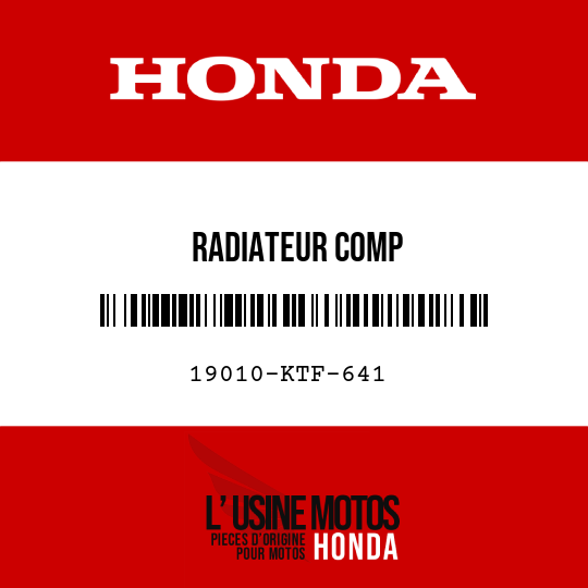 image de 19010-KTF-641 RADIATEUR COMP