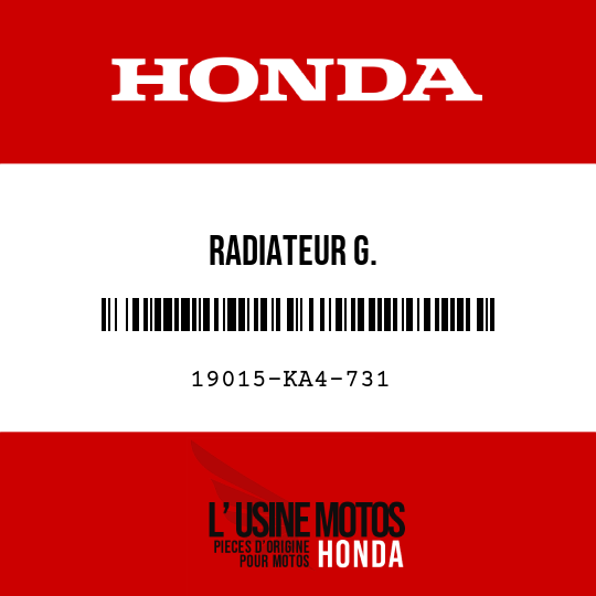 image de 19015-KA4-731 RADIATEUR G.