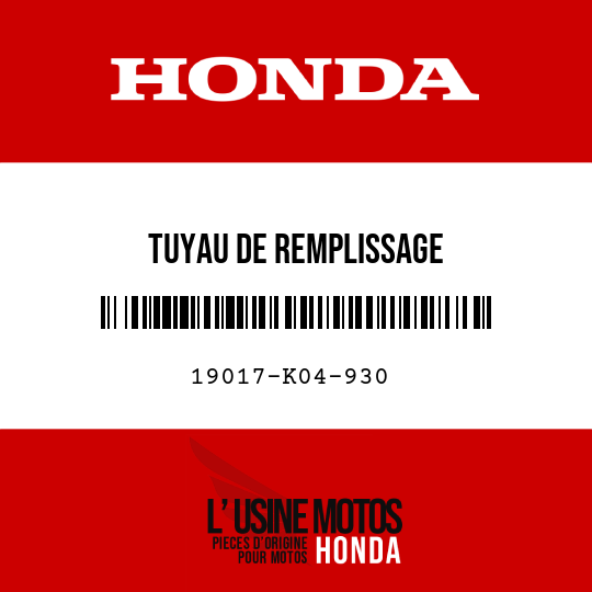 image de 19017-K04-930 TUYAU DE REMPLISSAGE