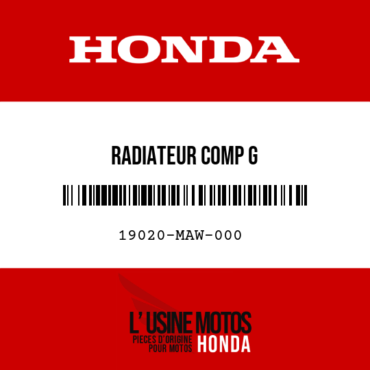 image de 19020-MAW-000 RADIATEUR COMP G