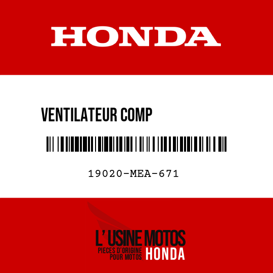 image de 19020-MEA-671 VENTILATEUR COMP             REFROIDISSEMENT