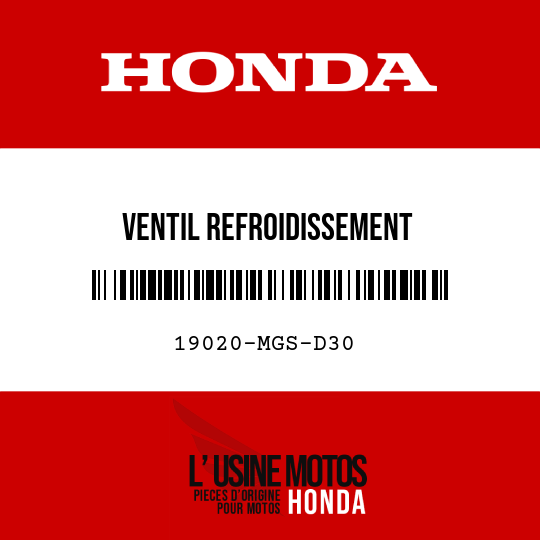 image de 19020-MGS-D30 VENTIL REFROIDISSEMENT