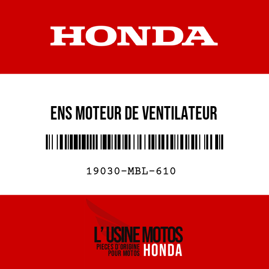 image de 19030-MBL-610 ENS MOTEUR DE VENTILATEUR