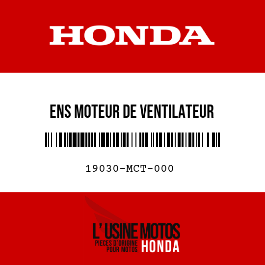 image de 19030-MCT-000 ENS MOTEUR DE VENTILATEUR