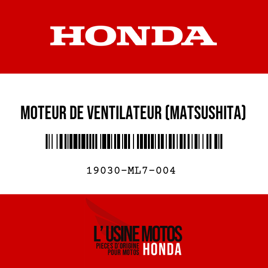 image de 19030-ML7-004 MOTEUR DE VENTILATEUR (MATSUSHITA)