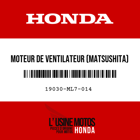 image de 19030-ML7-014 MOTEUR DE VENTILATEUR (MATSUSHITA)