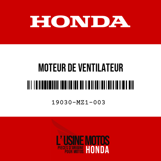 image de 19030-MZ1-003 MOTEUR DE VENTILATEUR REFROIDISSEMENT
