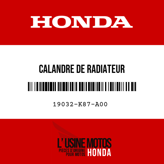 image de 19032-K87-A00 CALANDRE DE RADIATEUR