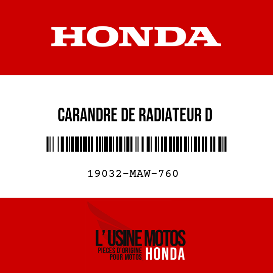 image de 19032-MAW-760 CARANDRE DE RADIATEUR D