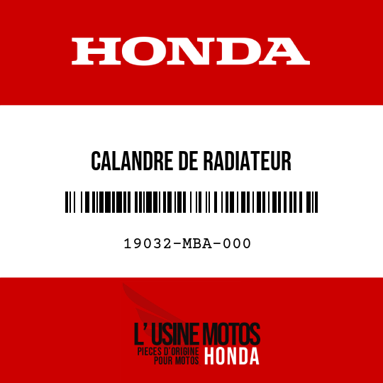 image de 19032-MBA-000 CALANDRE DE RADIATEUR