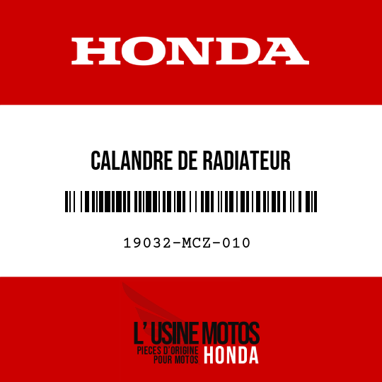 image de 19032-MCZ-010 CALANDRE DE RADIATEUR