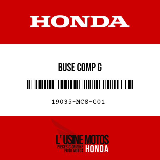 image de 19035-MCS-G01 BUSE COMP G