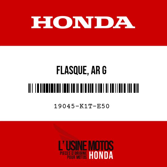 image de 19045-K1T-E50 FLASQUE, AR G