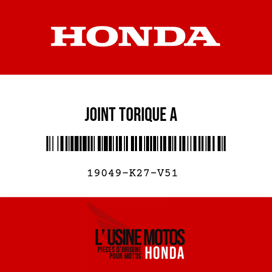 image de 19049-K27-V51 JOINT TORIQUE A