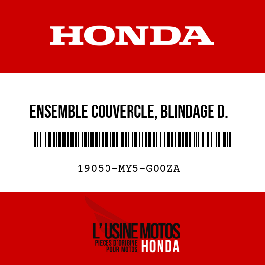 image de 19050-MY5-G00ZA ENSEMBLE COUVERCLE, BLINDAGE D. (WL) TYPE1