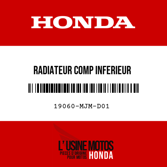 image de 19060-MJM-D01 RADIATEUR COMP INFERIEUR