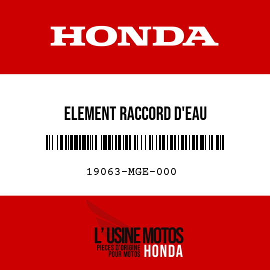 image de 19063-MGE-000 ELEMENT RACCORD D'EAU