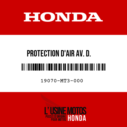 image de 19070-MT3-000 PROTECTION D'AIR AV. D.
